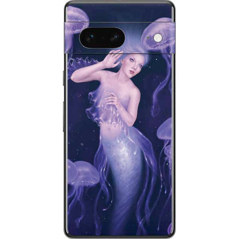 Mermaid and Jellyfish by Rachel Anderson Pixel Skins